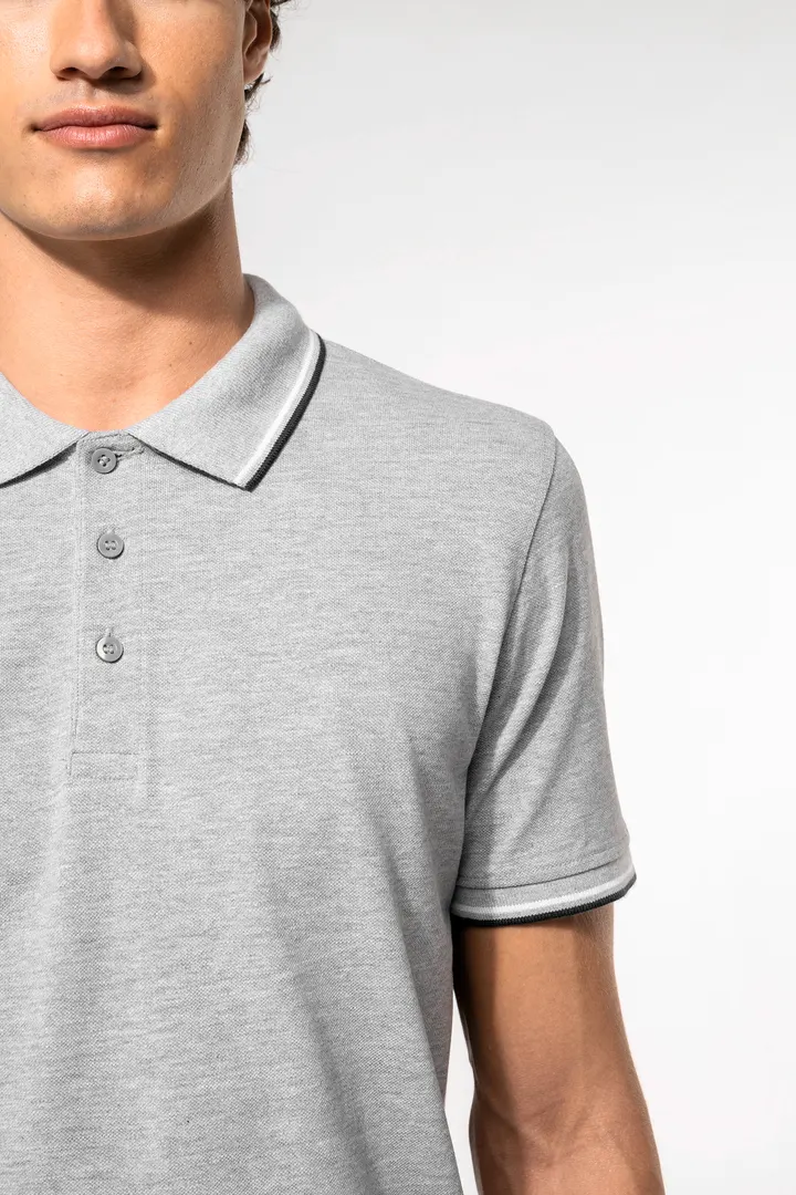 Polo maille piquée manches courtes homme 7