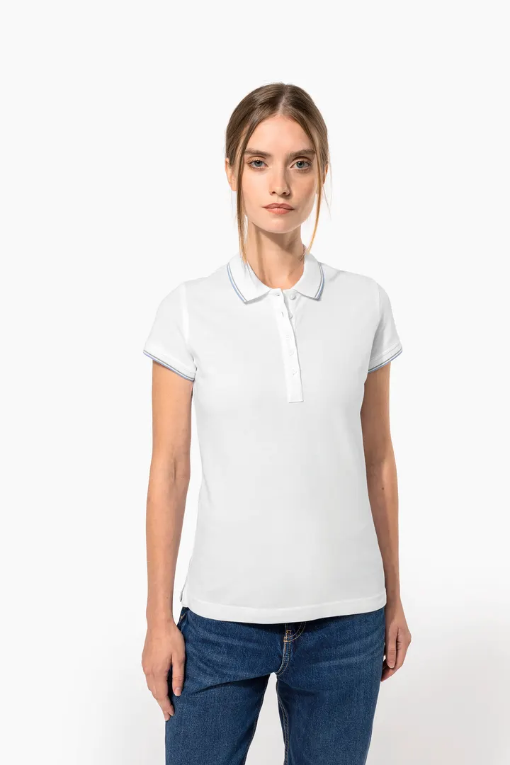 Damen Piqué Poloshirt Kurzarm 4