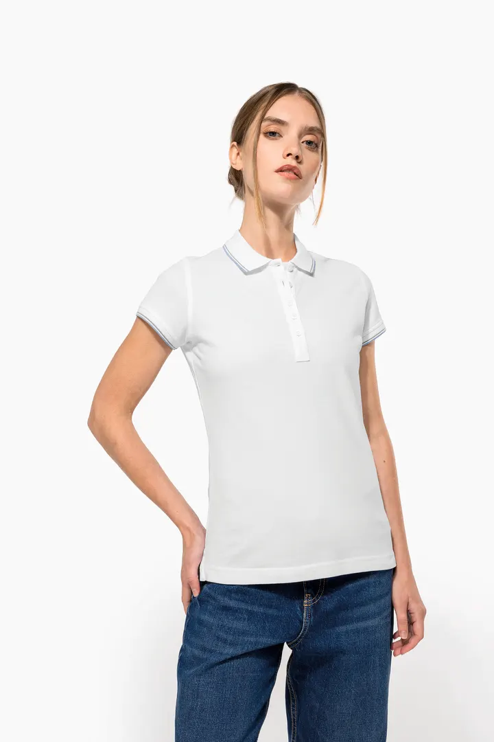 Damen Piqué Poloshirt Kurzarm 5