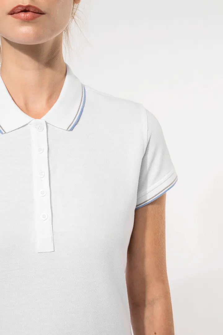 Damen Piqué Poloshirt Kurzarm 8