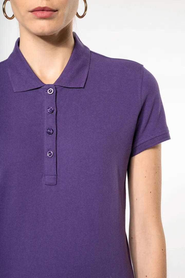 Polo piqué manches courtes femme 8