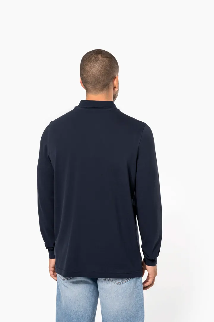 Polo piqué manches longues homme 7