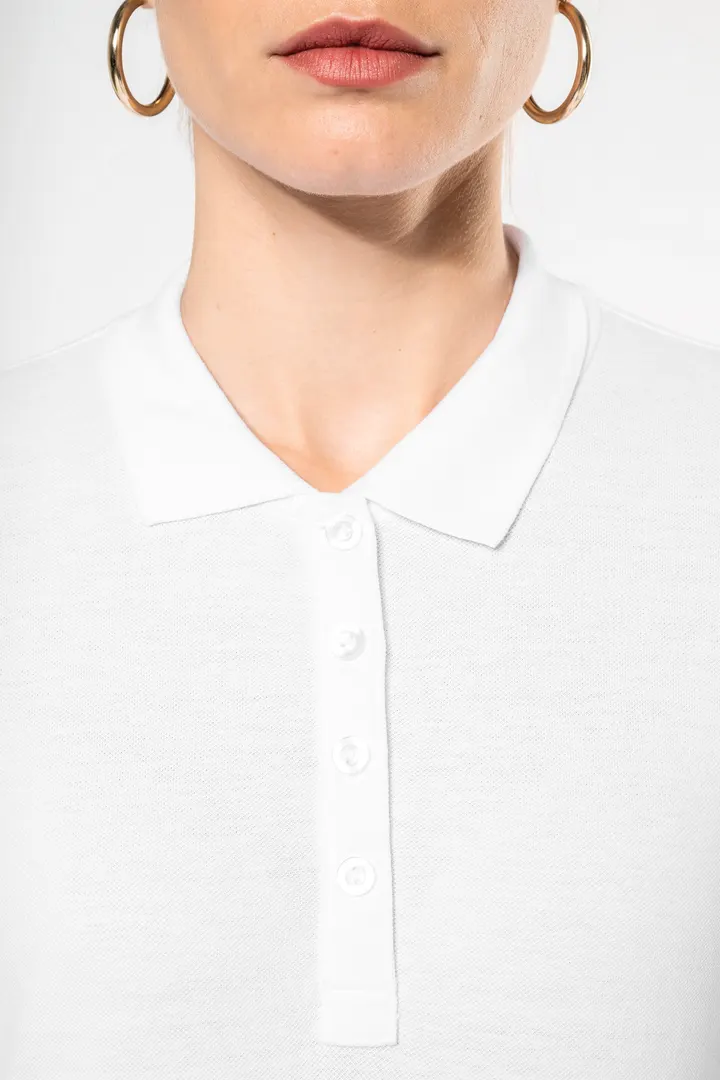 Polo piqué manches longues femme 11