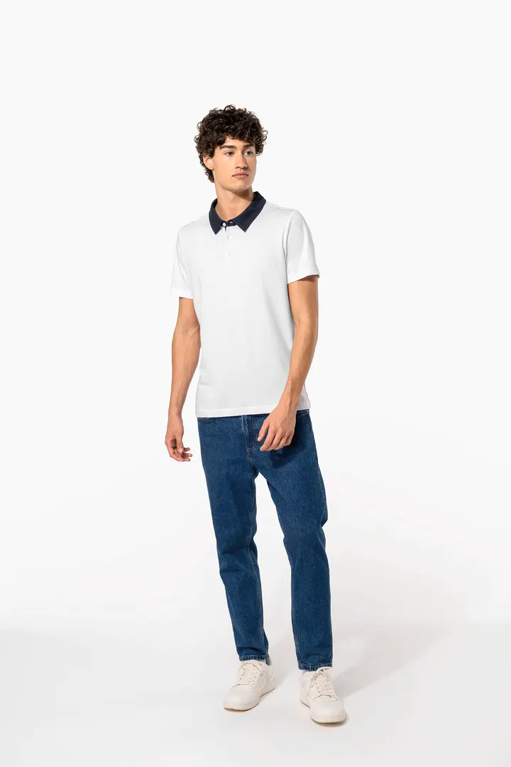 Polo jersey bicolore homme 2