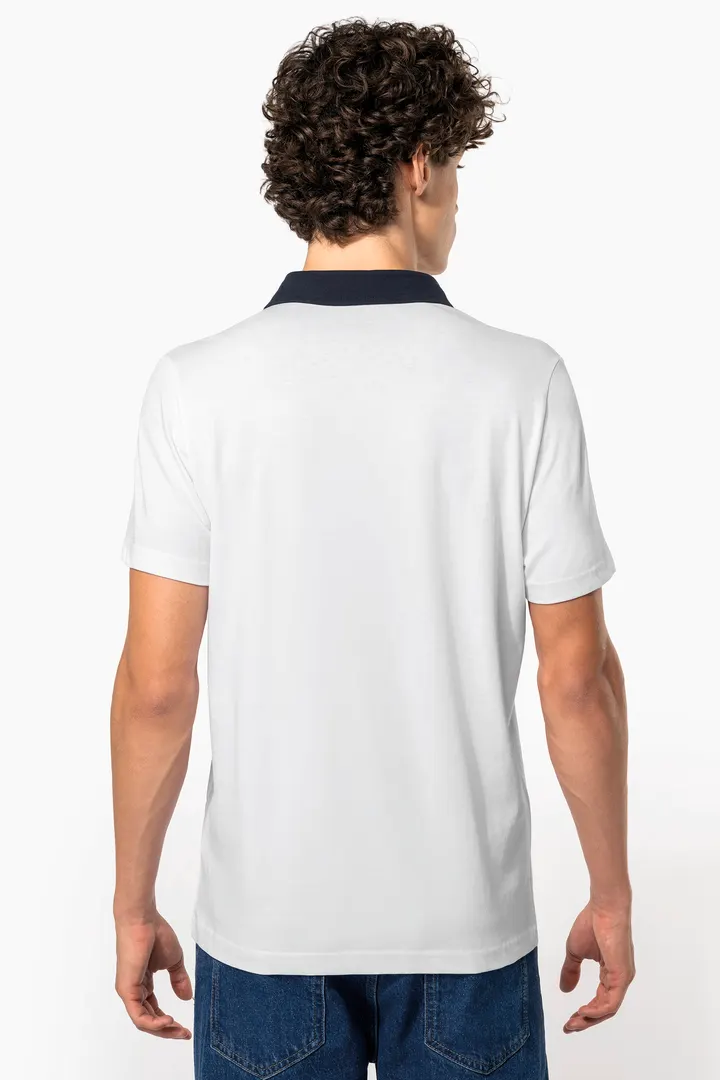 Polo jersey bicolore homme 5