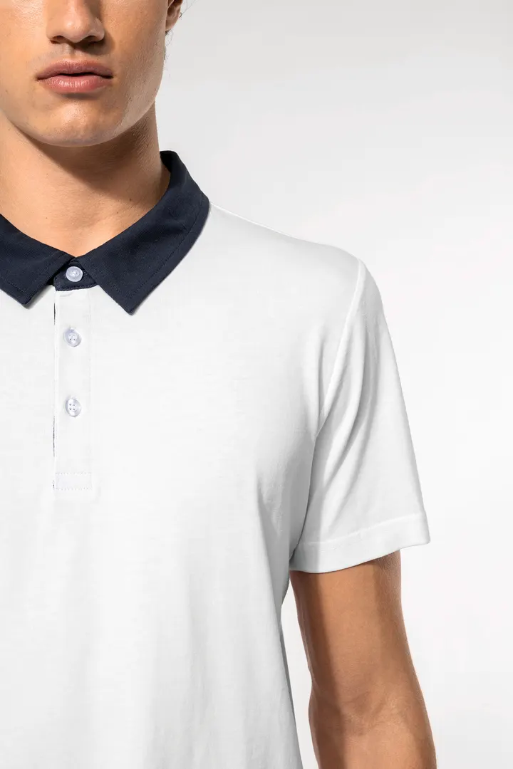 Polo jersey bicolore homme 6