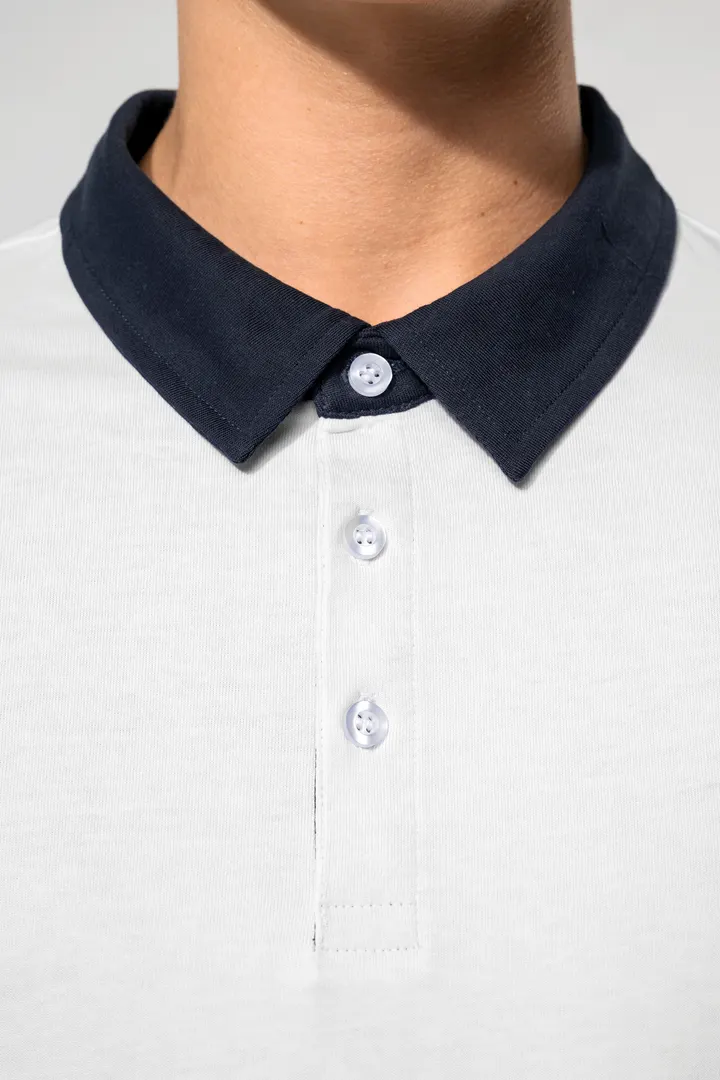 Polo jersey bicolore homme 7