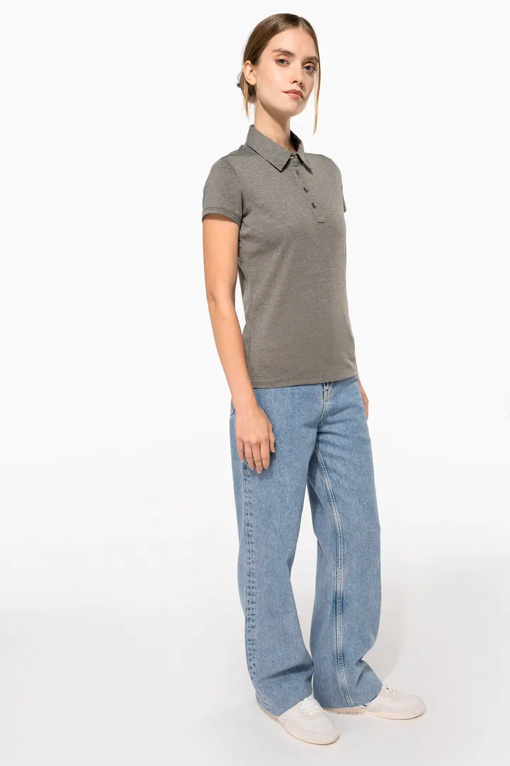 Polo jersey manches courtes femme 3