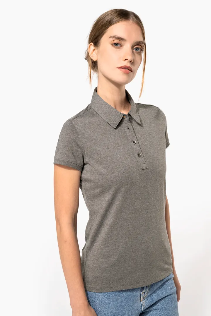 Polo jersey manches courtes femme 5