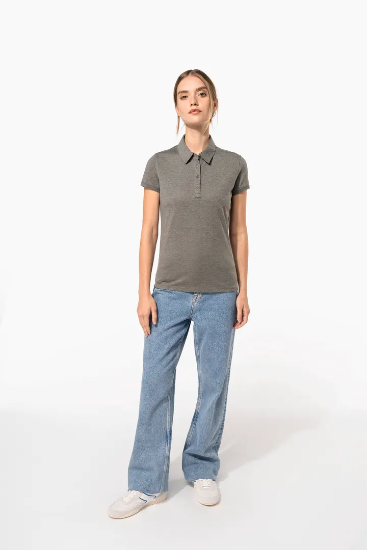 Polo jersey manches courtes femme 1