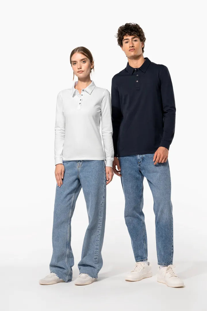 Langarm-Polohemd für Herren aus Jersey 13