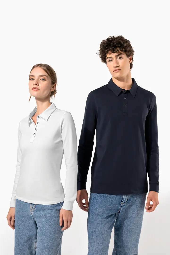 Langarm-Polohemd für Herren aus Jersey 14