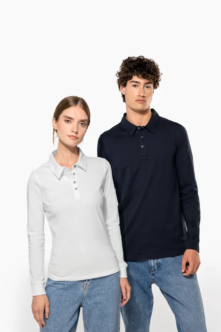 Langarm-Polohemd für Herren aus Jersey 15