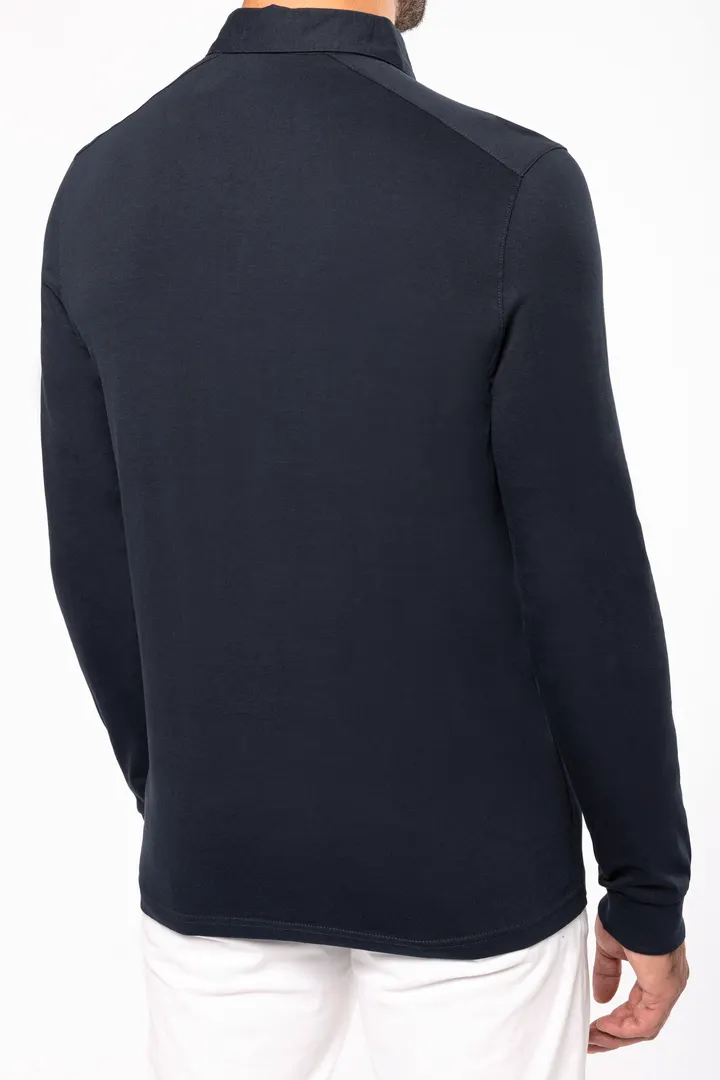 Langarm-Polohemd für Herren aus Jersey 4