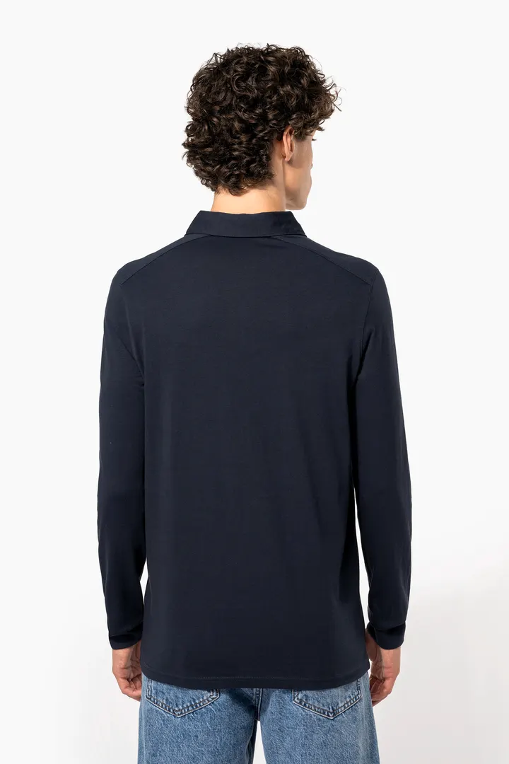 Langarm-Polohemd für Herren aus Jersey 7