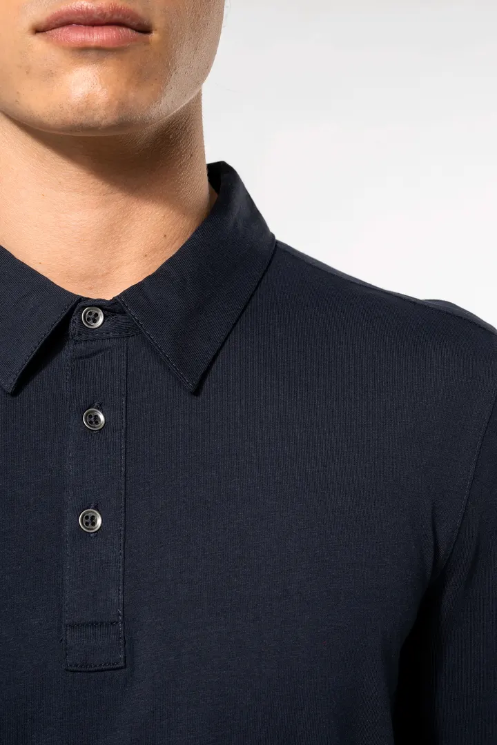 Langarm-Polohemd für Herren aus Jersey 10