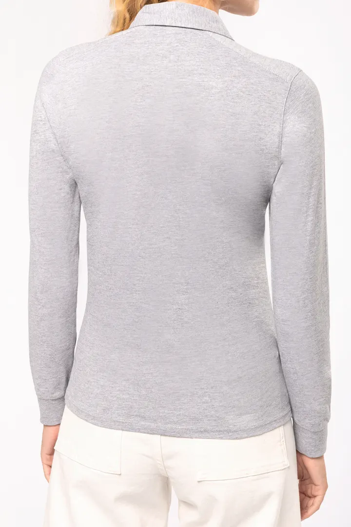 Polo jersey manches longues femme 4