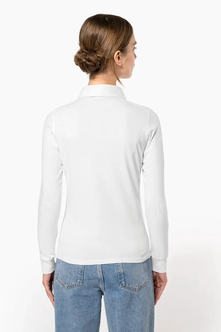 Polo jersey manches longues femme 5