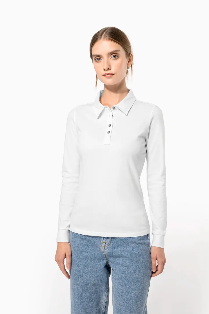 Polo jersey manches longues femme 6