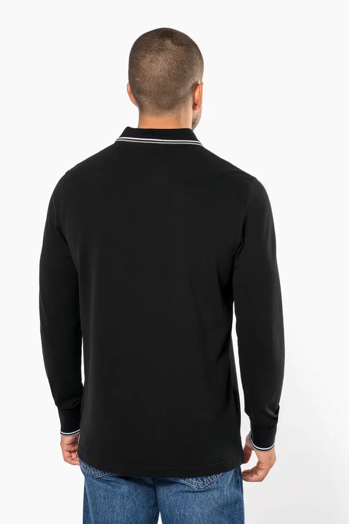 Langarm-Polohemd aus Piqué für Herren 4