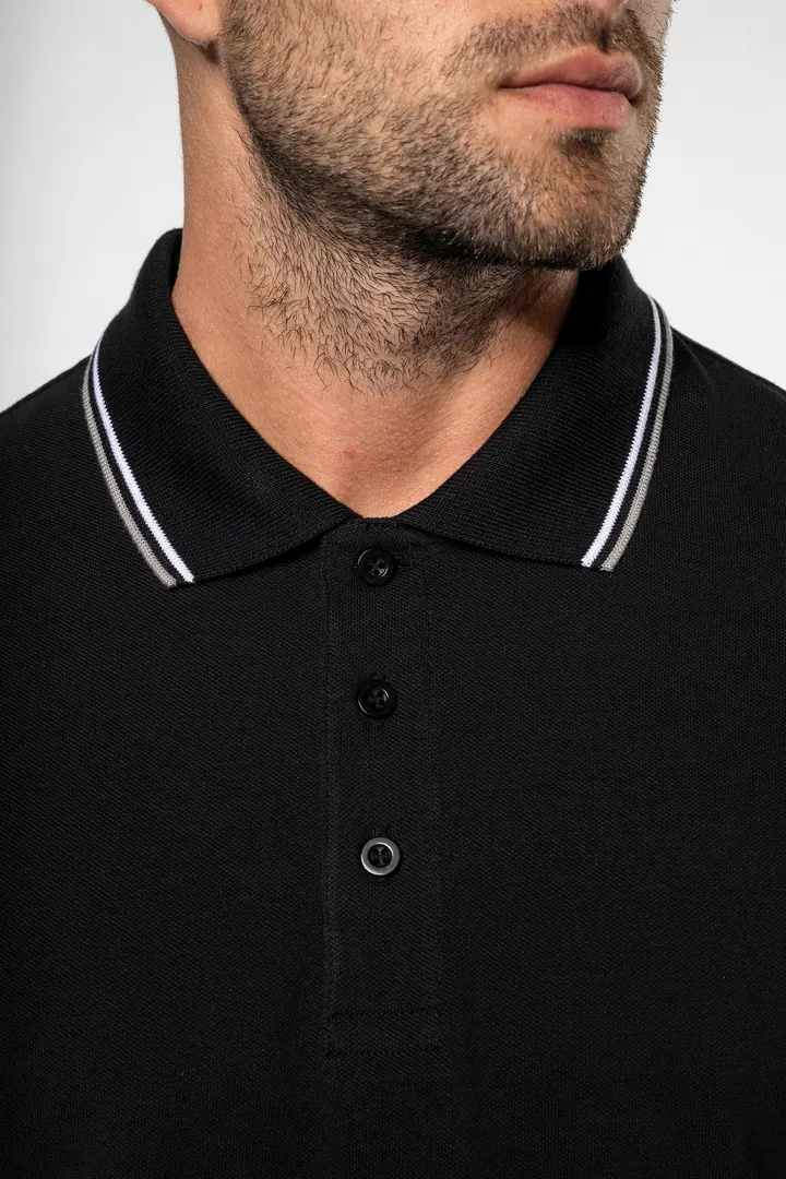 Langarm-Polohemd aus Piqué für Herren 6