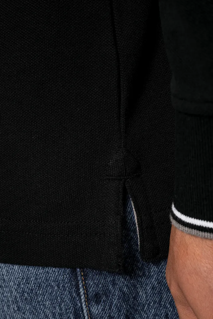 Langarm-Polohemd aus Piqué für Herren 10