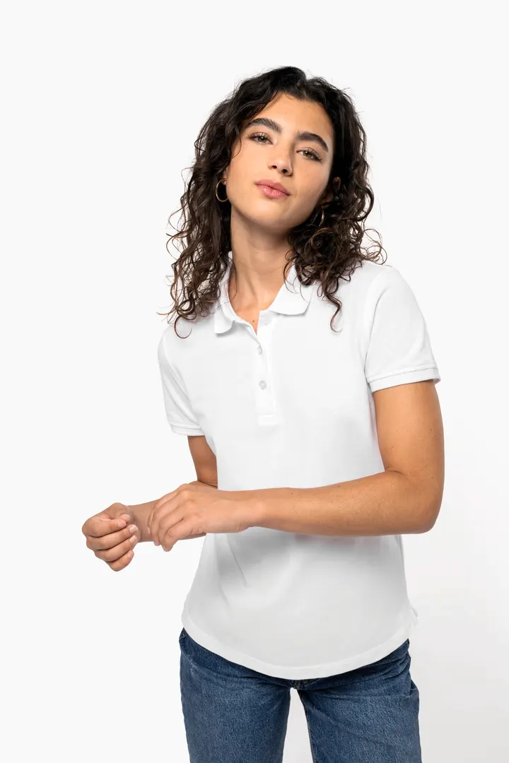 Polo piqué manches courtes femme 4