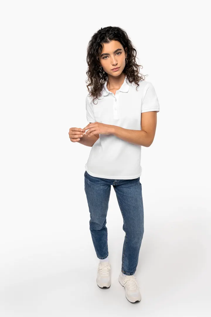 Polo piqué manches courtes femme 5