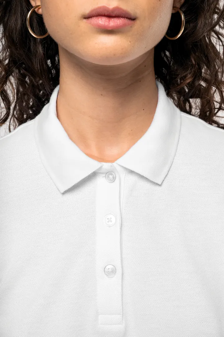 Polo piqué manches courtes femme 9