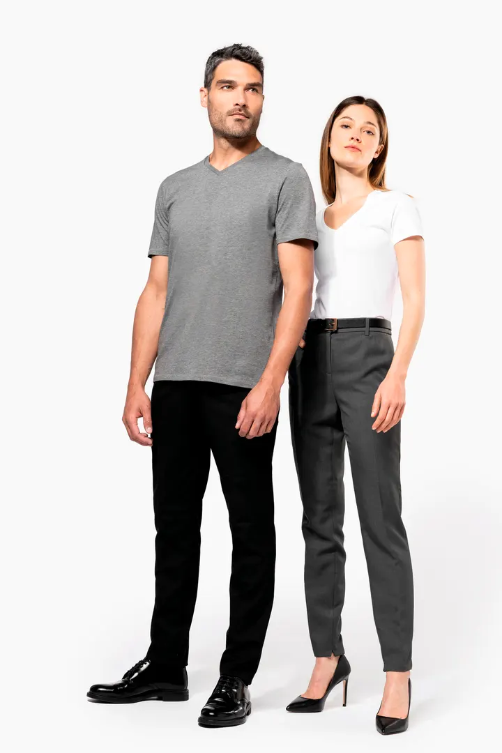 Herren-T-Shirt Supima® mit V-Ausschnitt und kurzen Ärmeln 2