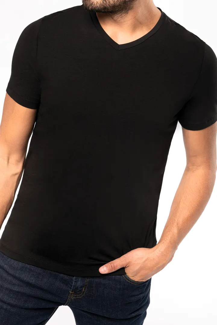 T-shirt manches courtes col V homme 2