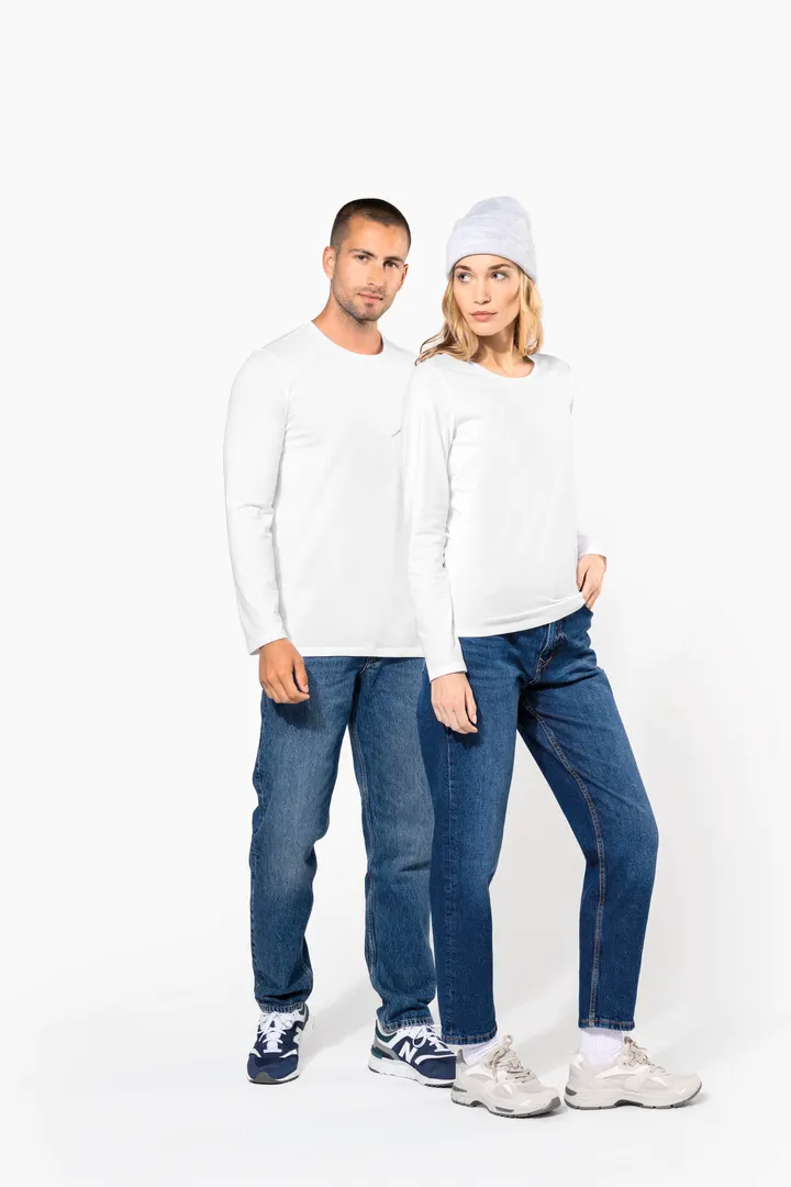 Damen Langarm-T-Shirt mit Rundhalsausschnitt 15