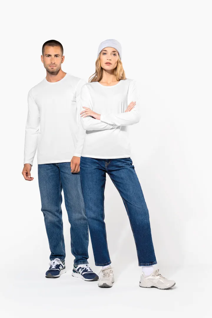 Damen Langarm-T-Shirt mit Rundhalsausschnitt 16