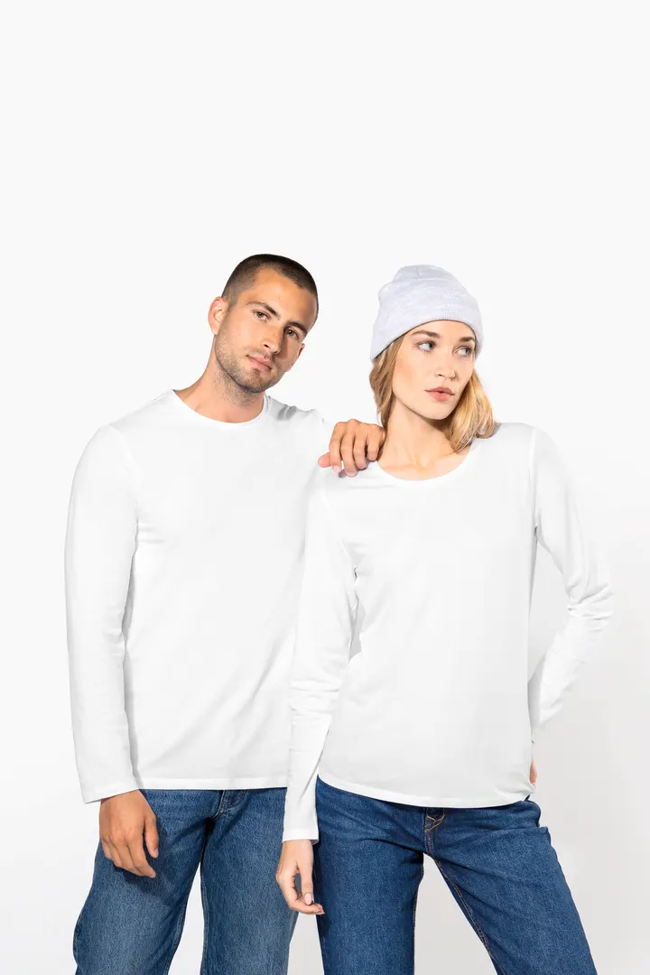 Damen Langarm-T-Shirt mit Rundhalsausschnitt 18