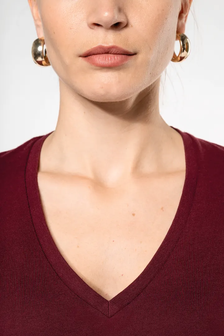 Damen-T-Shirt BIO150 IC mit V-Ausschnitt 4