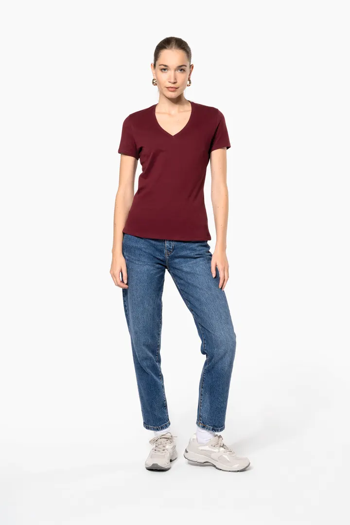 Damen-T-Shirt BIO150 IC mit V-Ausschnitt 8