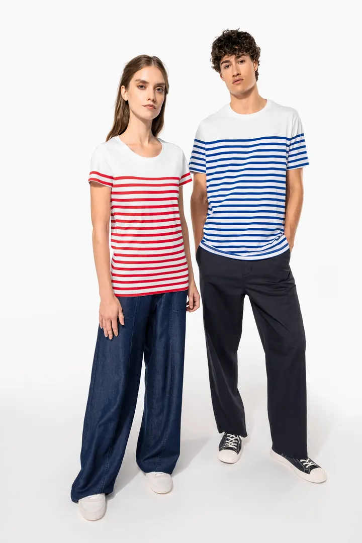 T-Shirt im Marine-Stil mit Rundhalsausschnitt Bio Herren 9