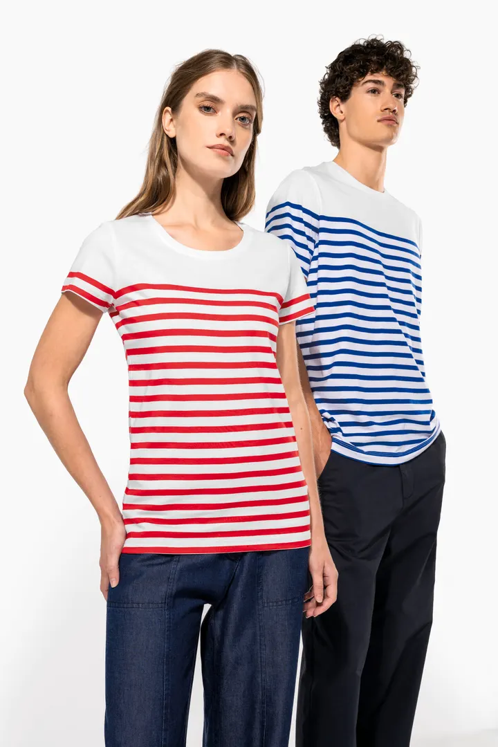 T-Shirt im Marine-Stil mit Rundhalsausschnitt Bio Herren 10