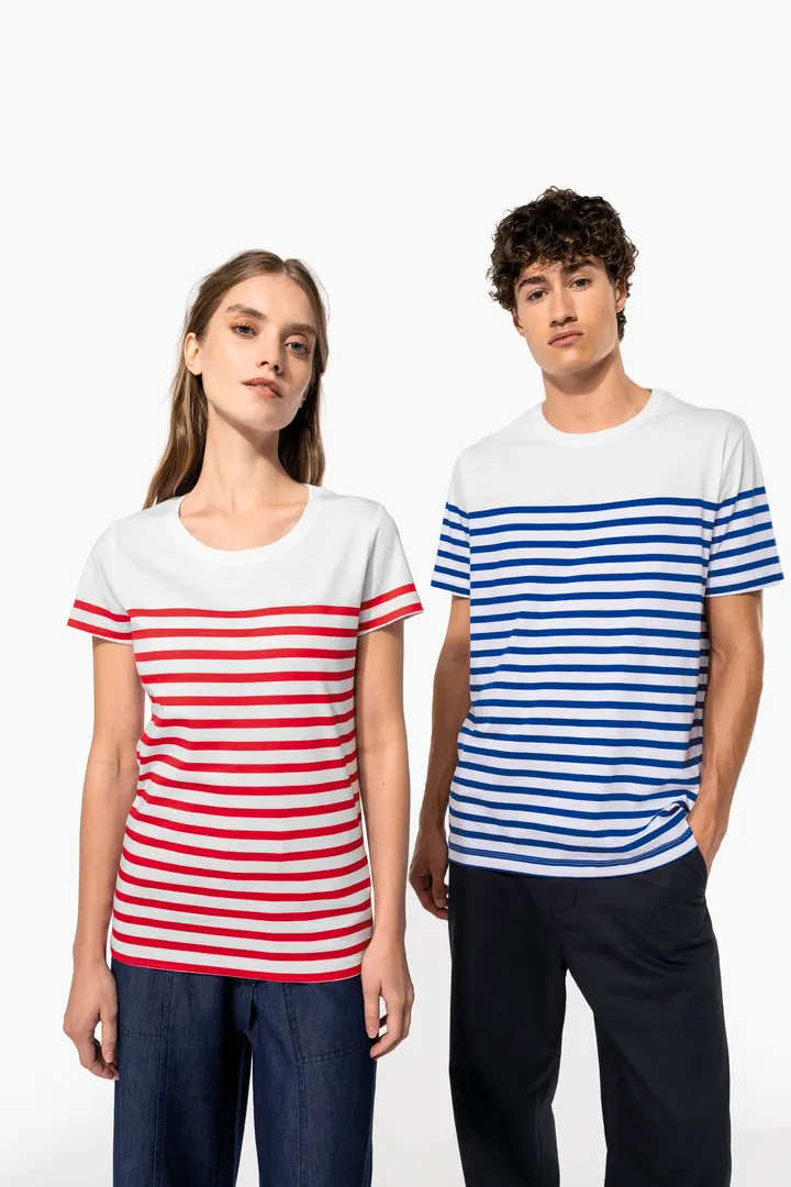 T-Shirt im Marine-Stil mit Rundhalsausschnitt Bio Herren 11