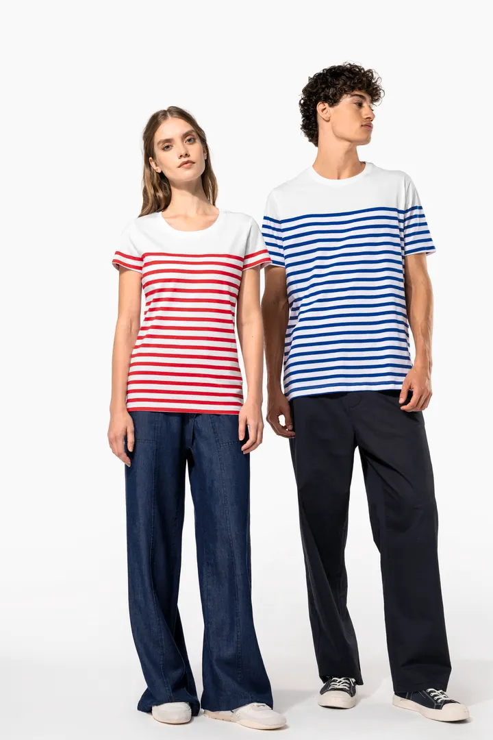 T-Shirt im Marine-Stil mit Rundhalsausschnitt Bio Herren 8