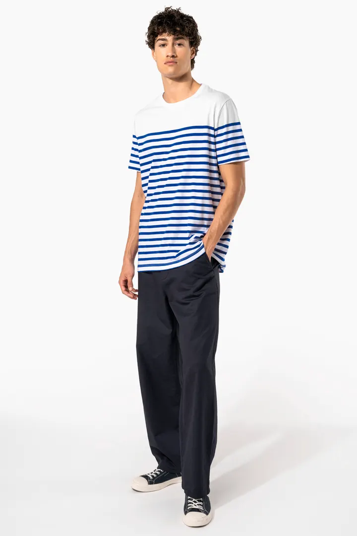 T-Shirt im Marine-Stil mit Rundhalsausschnitt Bio Herren 2
