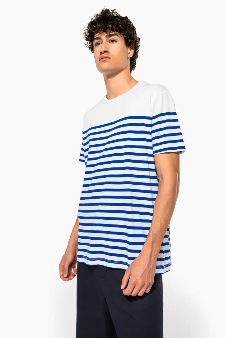 T-Shirt im Marine-Stil mit Rundhalsausschnitt Bio Herren 3