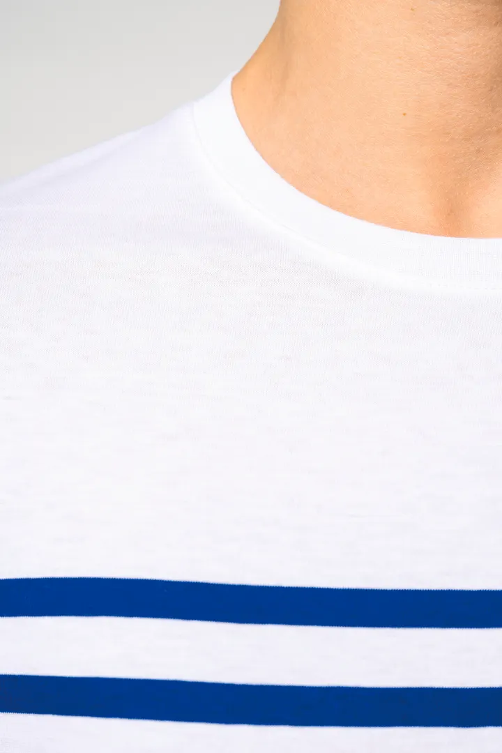 T-Shirt im Marine-Stil mit Rundhalsausschnitt Bio Herren 7
