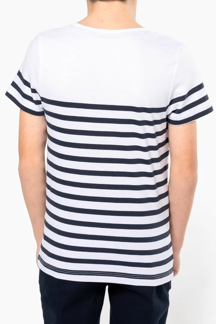 T-Shirt im Marine-Stil mit Rundhalsausschnitt Bio Kinder 3