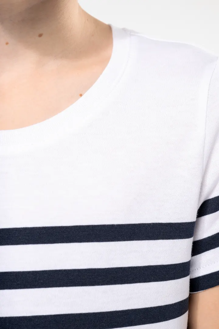 T-Shirt im Marine-Stil mit Rundhalsausschnitt Bio Kinder 7