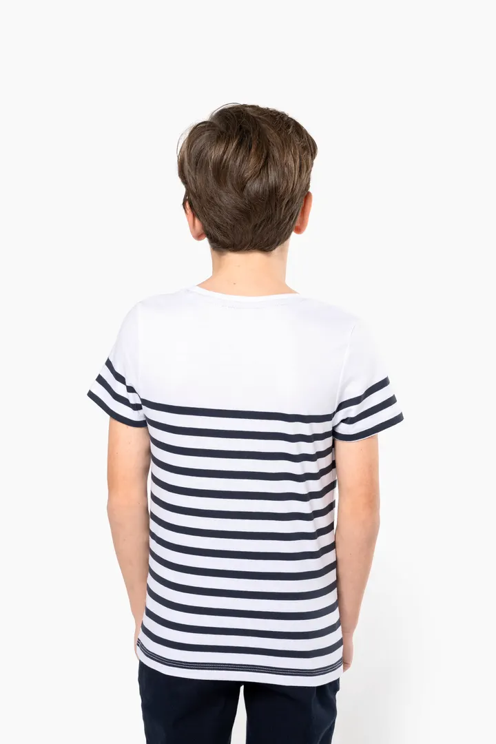 T-Shirt im Marine-Stil mit Rundhalsausschnitt Bio Kinder 9