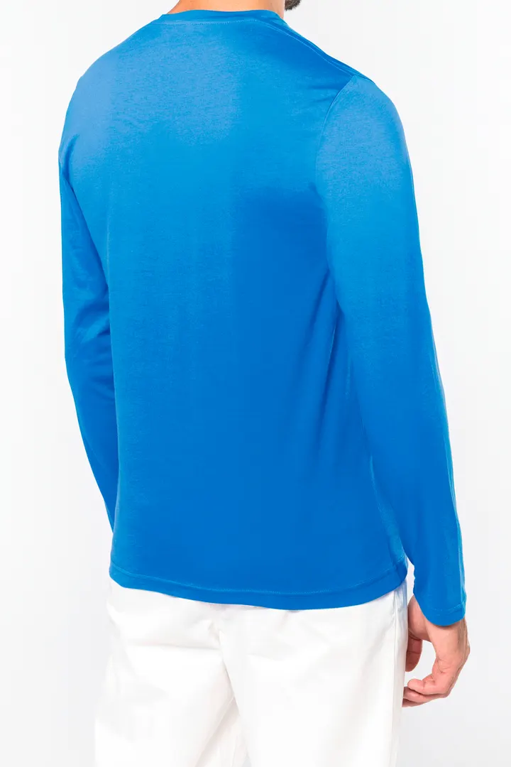 Herren Langarm-T-Shirt V-Ausschnitt 6