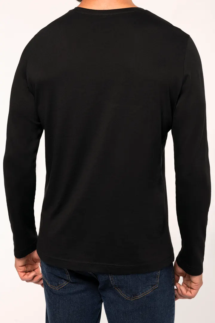 Herren Langarm-T-Shirt Rundhalsausschnitt 6