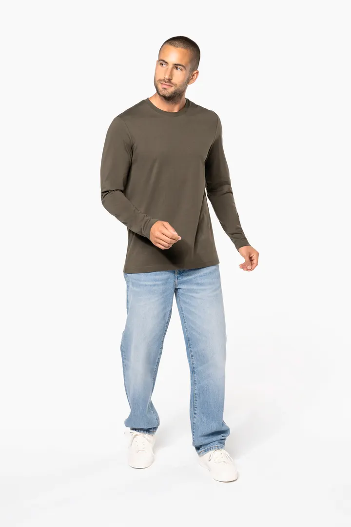 Herren Langarm-T-Shirt Rundhalsausschnitt 5