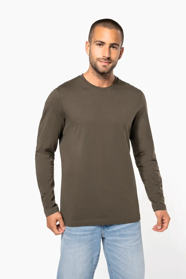Herren Langarm-T-Shirt Rundhalsausschnitt 7